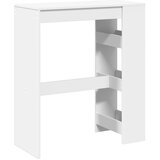  Barski stol s držačima bijeli 90x40x103,5 cm konstruirano drvo | Eponuda.ba