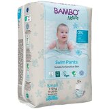 Bambo Nature plavalne plenice za enkratno uporabo S 7-12 kg white/blue Cene