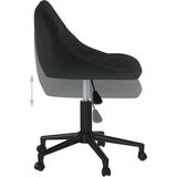  Okretna uredska stolica crna baršunasta | shoptok.hr