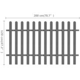  Ograda od kolaca WPC 200 x 120 cm | Eponuda.com