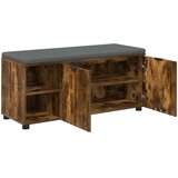  Klupa za hodnik s jastukom Dimljeni Hrast 100 x 38 x 46 cm | shoptok.hr