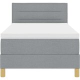 vidaXL Postelja z vzmetnico z vzmetnico Svetlo siva 90 x 190 cm blago | Shoptok.si