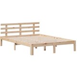 vidaXL Knjižna postelja brez vzmetnice 140x190 cm trdna borovina | Shoptok.si