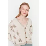 Trendyol Cardigan - Beige - Regular fit