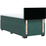 Box spring krevet s madracem tamnozeleni 90x190 cm baršunasti | shoptok.hr