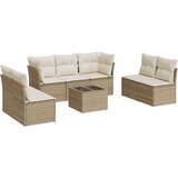  8-dijelni set vrtnih sofa od poliratana s jastucima bež | shoptok.hr