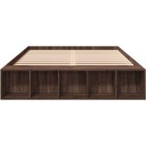  Okvir za krevet smeđi hrast 150 x 200 cm konstruirano drvo | shoptok.hr