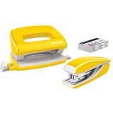 Leitz Bijelo-žuti set mini klamerica i bušilica Cijene