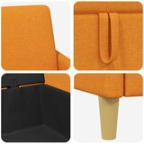  Set sofe s pohranom 2 pcs Tamno žuta Poliester | shoptok.hr