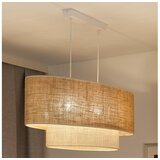  Duolla - Visilica na sajli DOUBLE OVAL YUTE 2xE27/15W/230V braon/krem | Eponuda.com