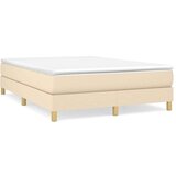  Box spring postelja z vzmetnico krem 140x200 cm blago, (20723470) | Shoptok.si