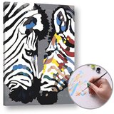 Artmie slika po brojevima - zebre 60x40 cm - bez rama | ePonuda.com