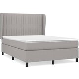  The Living Store Box spring postelja z vzmetnico svetlo siva 140x200 cm blago - Box Spring Postelja, (21449076) | Shoptok.si