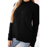 Kesi Pullover sweater with fashionable black weave | shoptok.hr