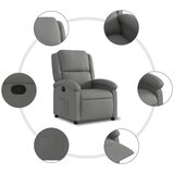  Naslonjač za noge tamnosive tkanine | shoptok.hr