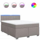 Maison Chic Box spring postelja - Vzmetna postelja z vzmetnico taupe 160x200 cm blago SL11167, (21883380) | Shoptok.si
