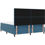  LED Box Spring Krevet Tamno plava 180 x 200 cm Bar&amp;scaron;un Slike