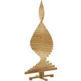 vidaXL Božična drevesa z stojalom Rjava 150 cm Trdna borovina | Shoptok.si