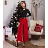 UR/CEO Red loose trousers with rhinestone embellishments Hira | ePonuda.com