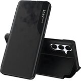 Techsuit Elegantna knjižna futrola View Case za Samsung Galaxy S25 FE - Crna | shoptok.hr