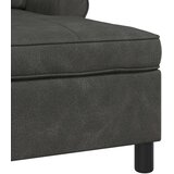  Ležaljka s jastukom Crna 91 x 157 x 91 cm Lažna koža | shoptok.hr