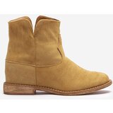Resti Cowboy boots on an indoor wedge in camel Bluestone - Footwear 1 | shoptok.hr