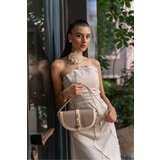 Madamra Mink Women's Contrast Design Crossbody Bag Cene