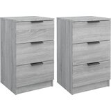 Maison Chic Dvo delni komplet Nočne omarice - Nočne mize siva sonoma 40x36x65 cm, (21687855) Cene