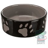 Trixie Posoda Keramična vzorec šape 1,4 l fi20 cm rjava kre | Shoptok.si
