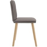  Jedilni stoli 6 kosov taupe blago, (21822289) | Shoptok.si