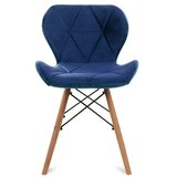  SET 4x trpezarijske stolice TRIGO 74x48 cm tamnoplava/bukva | Eponuda.com