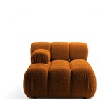 Micadoni Oranžen modul za sedežno garnituro iz tkanine bouclé (levi kot) Bellis – Home Cene