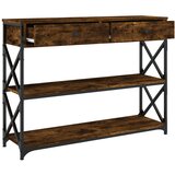  Konzolni stol boja hrasta 100x28x75 cm od konstruiranog drva | shoptok.hr