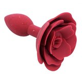  Butt Plug sa vibracijom Rose, 11.2cm, Crveni Cene