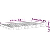  Madrac od pjene bijeli 140x210 cm 7 zona tvrdoća 20 ILD | shoptok.hr