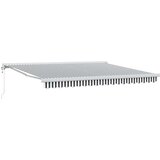 Tenda na uvlačenje antracit-bijela 4x3 m od tkanine i aluminija | Eponuda.com