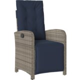 vidaXL 5-delni vrtni jedilni set Siva Poly ratan | Shoptok.si