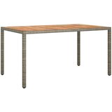 vidaXL vrtni stol za blagovanje sivi 150x90x75 cm poliratan | shoptok.hr