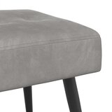  Klupa s gumbastim tkanjem Svjetlosiva 110 x 40 x 46 cm Baršun | Eponuda.com