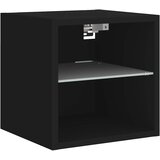  Zidni TV ormarić s LED svjetlima crni 30 x 28,5 x 30 cm | shoptok.hr