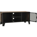 vidaXL TV omarica rustikalno rjava 105x36x47 cm kovina in MDF | Shoptok.si