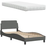  Krevet s madracem Hanko tamnosivi 90x200 cm od tkanine | shoptok.hr