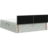  Krevet s od storage s uzglavljem 2 kom. Svjetlosiva 180 x 200 cm | shoptok.hr
