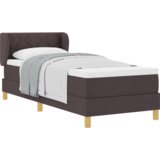 Box Spring krevet s madracem - Tamnosmeđi 80x200 cm Tkanina | shoptok.hr