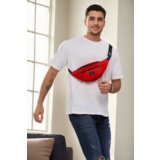 Dewberry 72422 Unisex 2 Compartment Shoulder and Waist Bag-RED | Shoptok.si