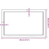  Kupaonska radna ploča 80x50x(2-4) cm netretirano masivno drvo | shoptok.hr