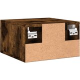 vidaXL Stenska nočna omarica dimljeni hrast 35x35x20 cm | Shoptok.si