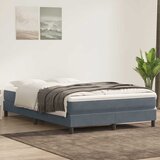 vidaXL Box spring postelja brez vzmetnico temno siva 160x220 cm žamet | Shoptok.si