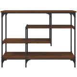  Konzolni stol s policama boja smeđeg hrasta 100 x 35 x 75 cm | shoptok.hr