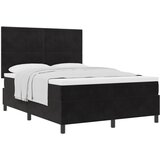 vidaXL Box Spring krevet s madracem Crna 140x200 cm Baršun Cijene